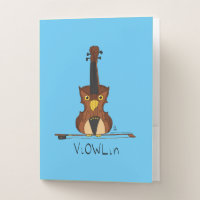 Violin Owl Funny Cute Kids Music