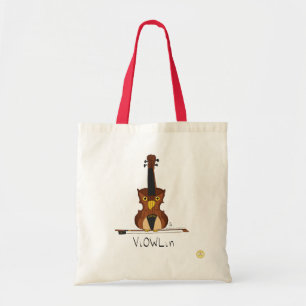 Violin Owl Music Teacher Cute Kids Tote Bag