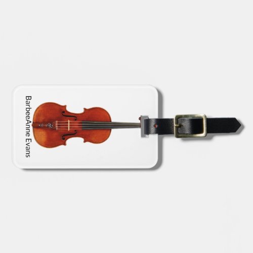 Violin Personalize Luggage Tag