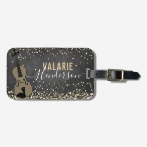 Violin Personalized Instrument Luggage Tag