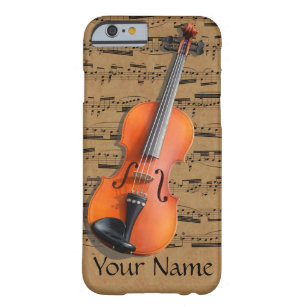 Violin Personalized Musical Notes Barely There iPhone 6 Case