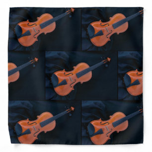 Violin Photo Closeup Bandana