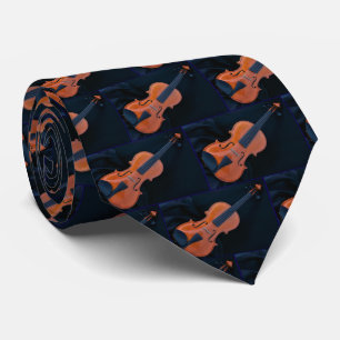 Violin Photo Closeup Neck Tie