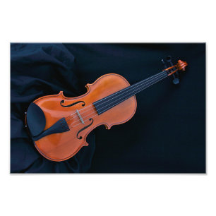 Violin Photo Closeup Print