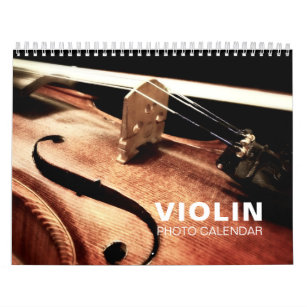 Violin Photo Wall Calendar