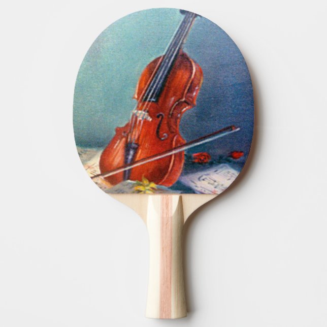 Violin Ping Pong Paddle (Front)