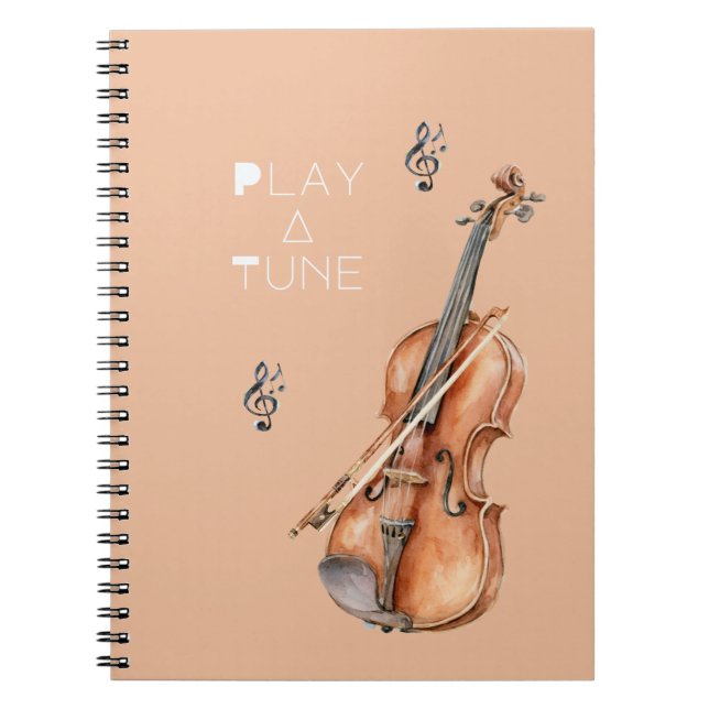 Violin Play A Tune Notebook (Front)