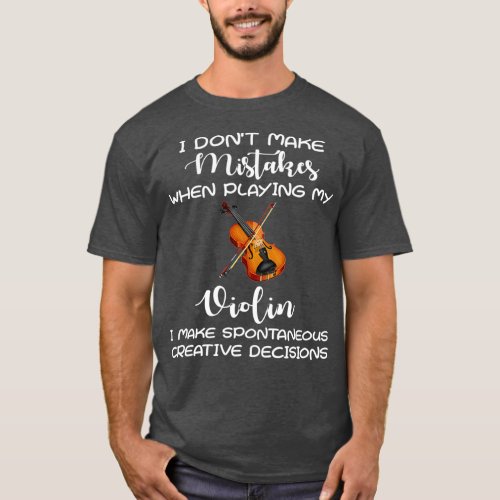 Violin Player Gift  Violinist  Orchestra Music T_Shirt