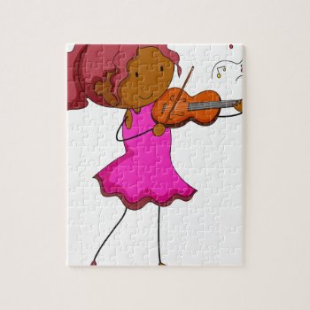 Violin Player Jigsaw Puzzle by GraphicsRF at Zazzle