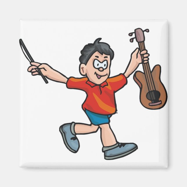 Violin Player Magnet (Front)