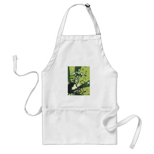 Violin Player Musical Notes Adult Apron