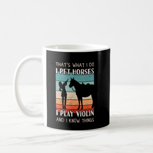 Violin Player Outfit _ Horse Design Women Violin  Coffee Mug