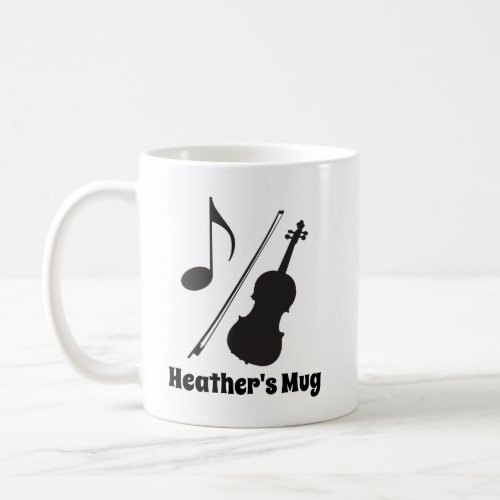 Violin Player Personalized Violinist Music Gift Coffee Mug