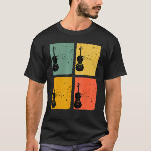 Violin Player String Instrument Violinist Vintage T-Shirt
