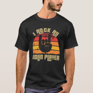 Violin Player Sun Vintage Style Colorful T-Shirt
