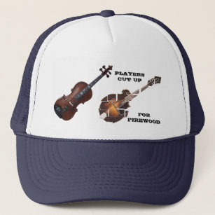VIOLIN PLAYERS CUT UP MANDOLINS FOR FIREWOOD TRUCKER HAT