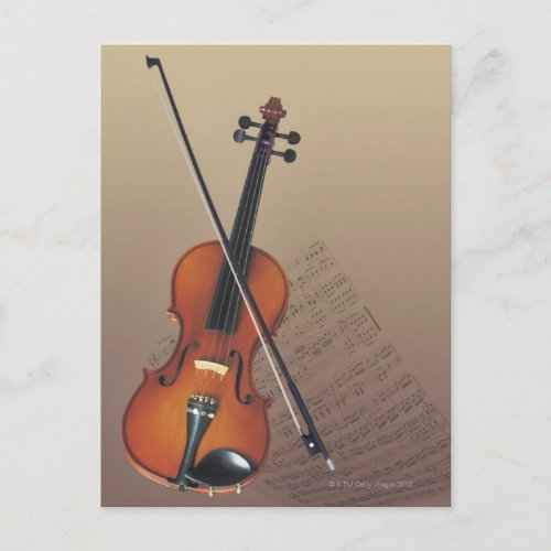 Violin Postcard