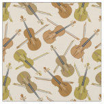 Violin Print Pattern Fabric