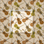 Violin Print Pattern Fabric