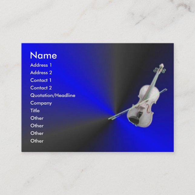 Violin Profile Card (Front)