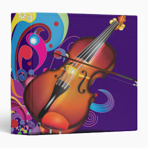 violin Purple Binder