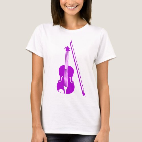 Violin _ Purple T_Shirt