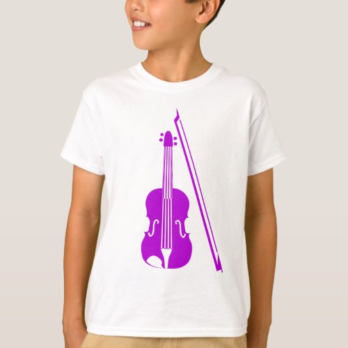 Violin _ Purple T_Shirt