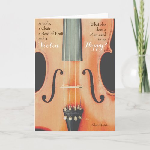 Violin Quote Greeting Card