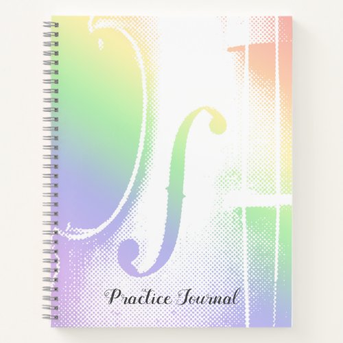 Violin Rainbow Lesson Practice Journal