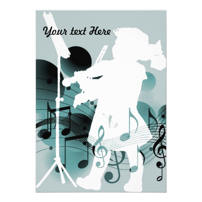 Violin Recital Custom Invitation ll