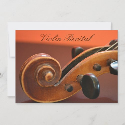 Violin Recital elegant stylish performance Invitation