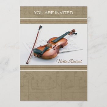 Violin Recital Invitation by SueshineStudio at Zazzle