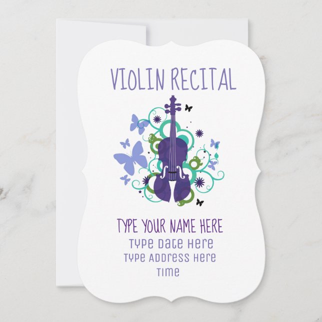 Violin Recital Invitation (Front)