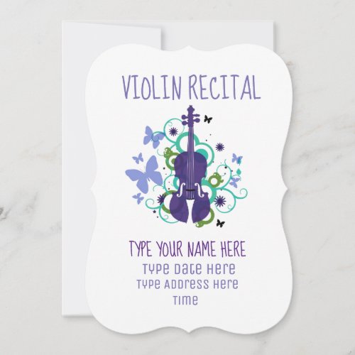 Violin Recital Invitation