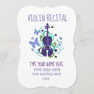 Violin Recital Invitation