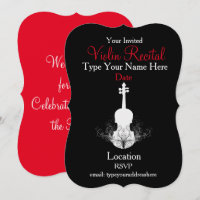 Violin Recital Invitations