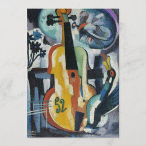 Violin Recital Modern Art Invitation