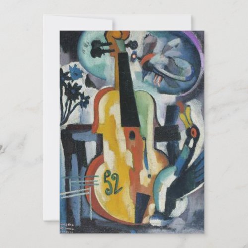 Violin Recital Modern Art Invitation