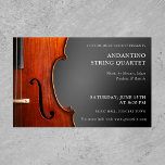 Violin Recital String Quartet Concert  Flyer<br><div class="desc">Modern customizable flyers,  perfect to promote musical events,  music concerts,  string quartet performances,  chamber music,  violin,  viola,  cello recitals. Add your own details and use the editing tool to adjust the text size or placement to fit your text.</div>