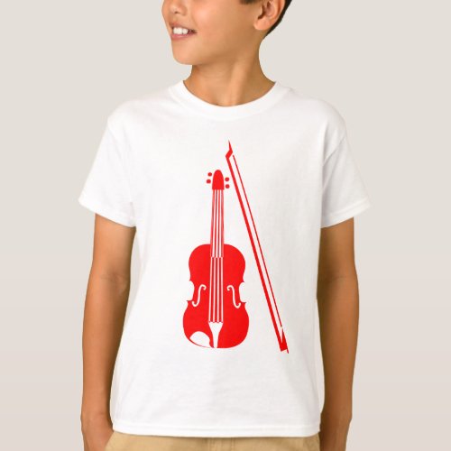 Violin _ Red T_Shirt