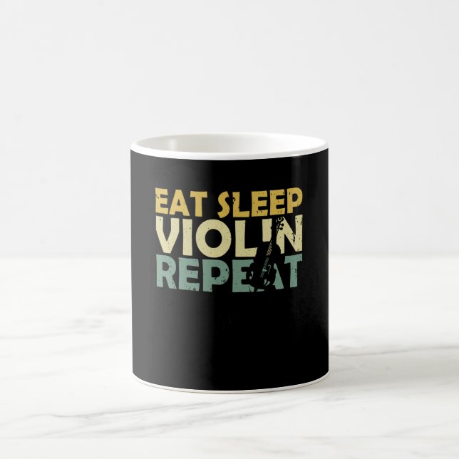 Violin Retro Coffee Mug (Center)