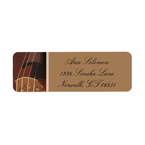 Violin Return Address Labels