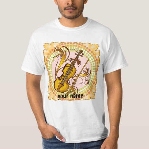 Violin Rhythm custom name T_Shirt