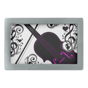 Violin,Rocking love_ Belt Buckle