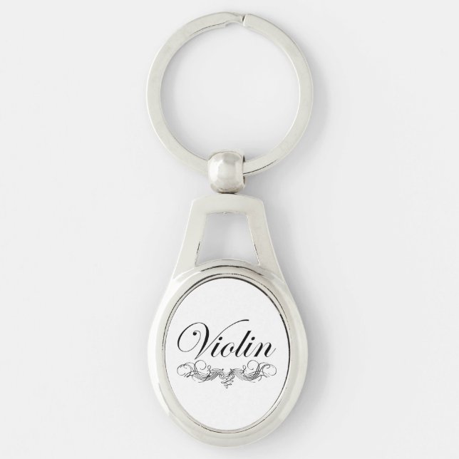 Violin Script Keychain (Front)