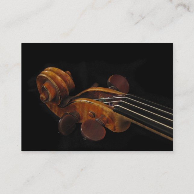 Violin Scroll ATC Business Card (Front)