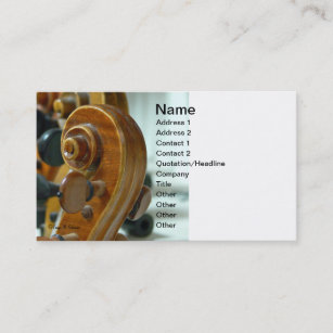 Violin Scroll Business Card