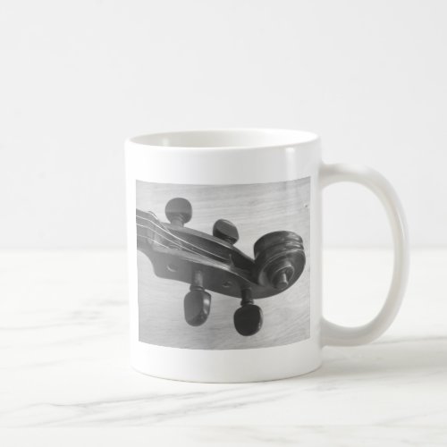 Violin scroll coffee mug for violinist or teacher