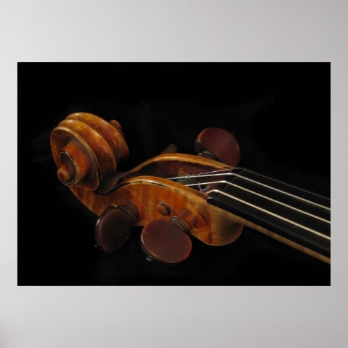 Violin Scroll Poster