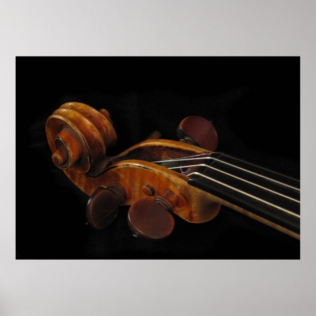 Violin Scroll Poster (Front)
